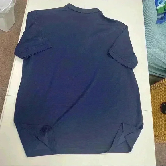 Callaway Polo Shirt XL Navy Blue Opti Dri Golf Performance “South Life” Sleeve - Picture 9 of 9